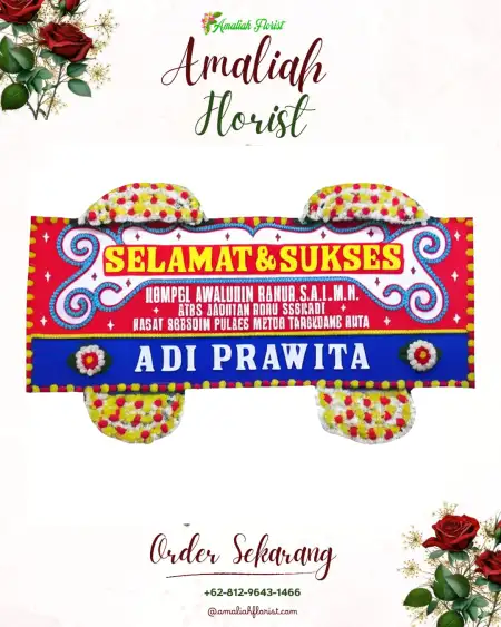 Papan Bunga Ucapan Selamat Genjahan